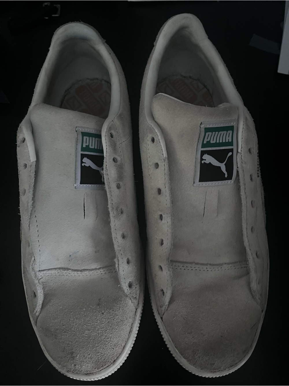 Puma Men’s Suede Sneaker in Light Gray Green Tongue  7.5 374915-03 classic - Picture 3 of 7